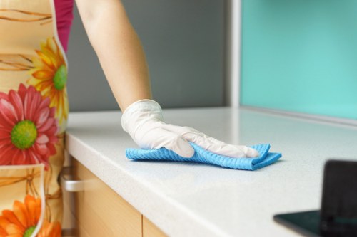 Professional upholstery cleaning for a fabric sofa in a Stjohnswood home