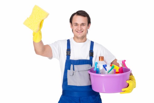 Staff reviewing a cleaning service complaint carefully