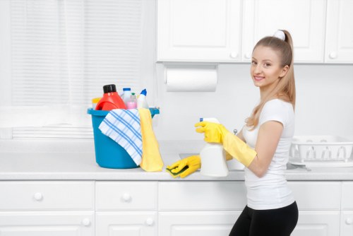 Detailed kitchen and bathroom one off clean for a Stjohnswood home