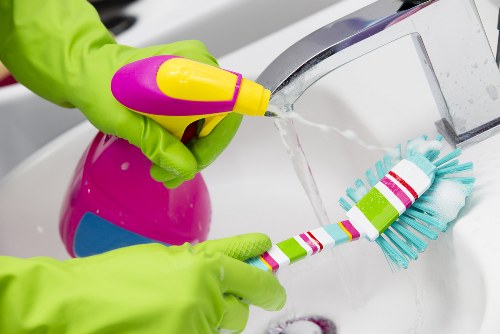 Local cleaners working in a Stjohnswood apartment