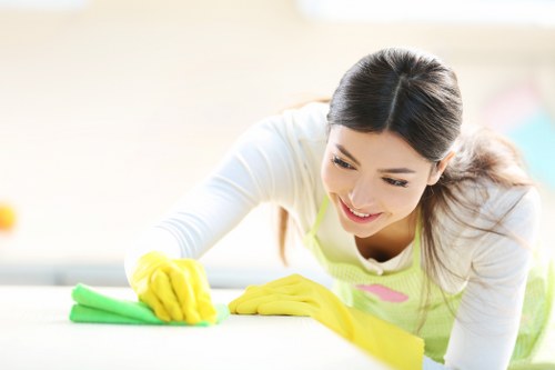 Thorough cleaning of windows and surfaces after building work