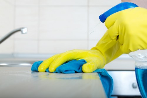 Commercial upholstery cleaning for a reception sofa