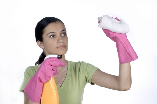 Local technician treating mattress stains and odours