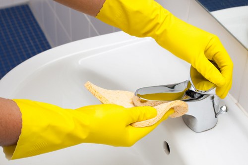 Bathroom and kitchen cleaning for an Airbnb property in Stjohnswood